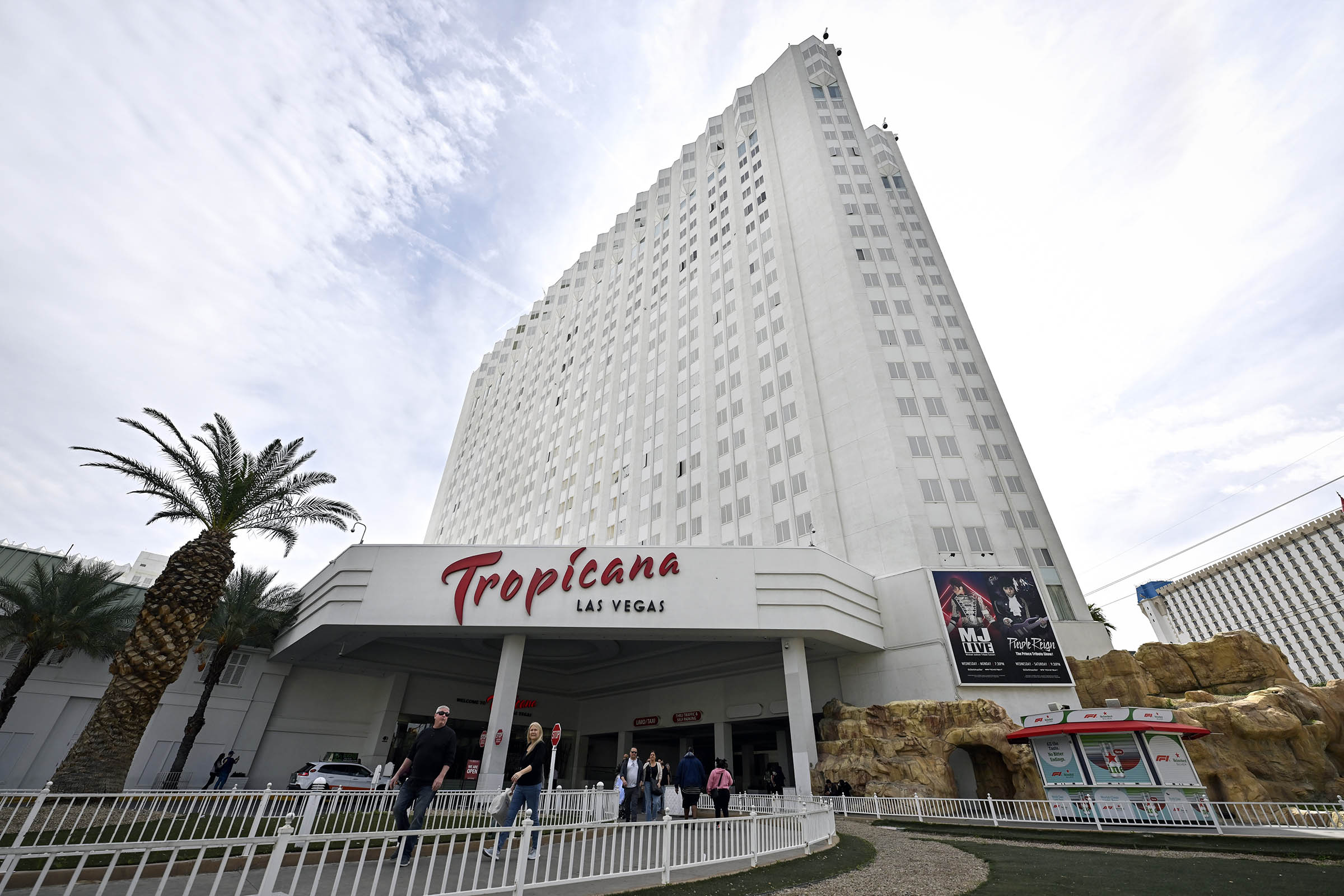 Las Vegas says goodbye to the Tropicana with a flashy casino implosion