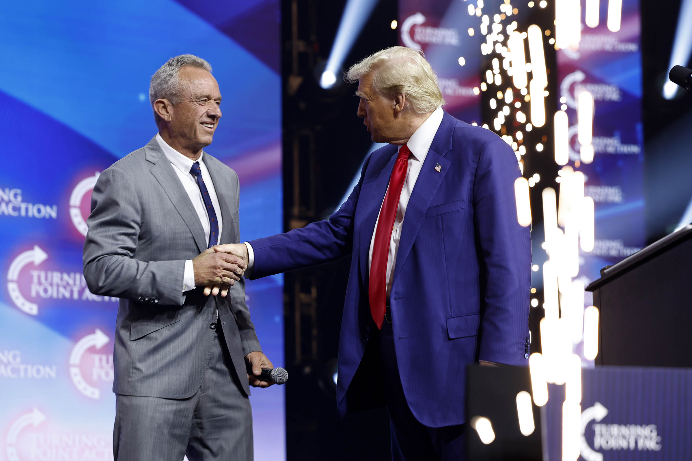 Donald Trump tells supporters to ‘just vote’ at lively Georgia rally organized by Charlie Kirk