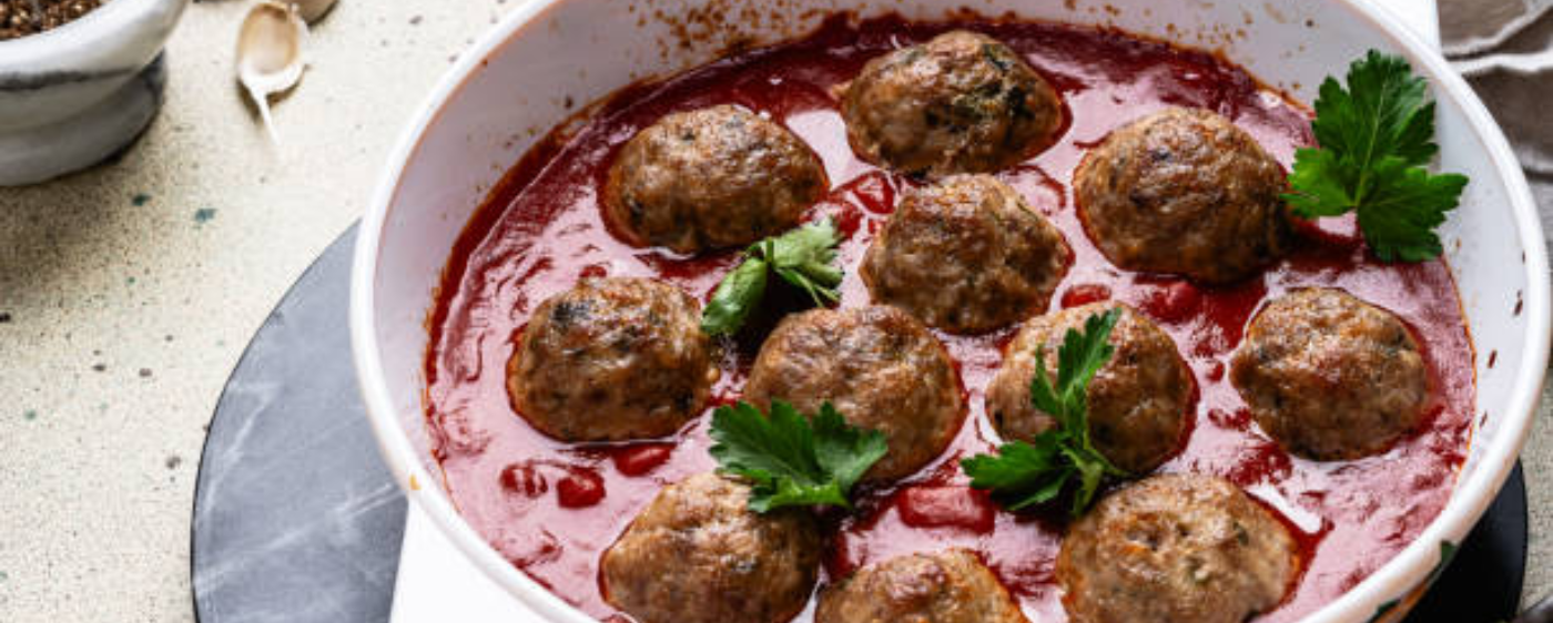 Orange Cranberry Glazed Turkey Meatballs